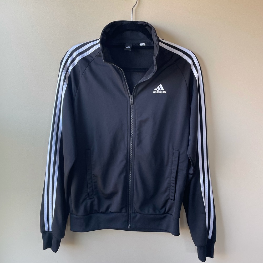 Adidas Black zippered jacket
